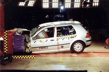 Краш тест VW Golf (1998)